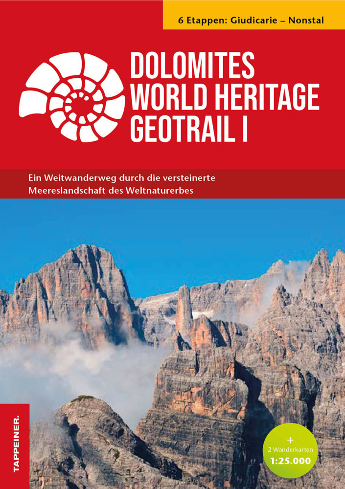 Dolomites World Heritage Geotrail I - Giudicarie - Nonsberg (Trentino), m. 1 Buch, m. 2 Karte main product photo