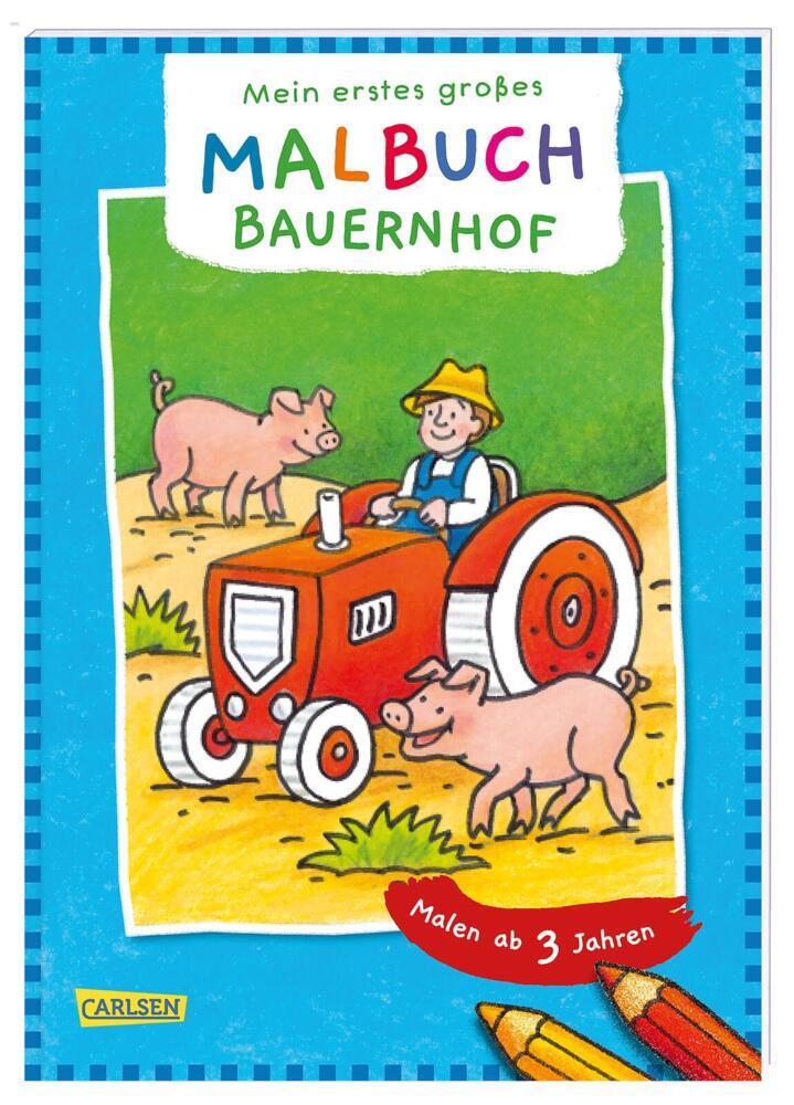 Ausmalbilder für Kita-Kinder: Mein erstes großes Malbuch: Bauernhof: Malen ab 3 Jahren main product photo