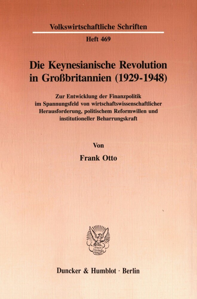 Die Keynesianische Revolution in Großbritannien (1929-1948). main product photo