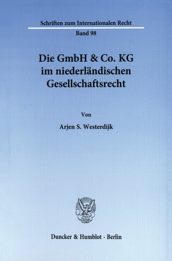 Die GmbH & Co. KG im niederländischen Gesellschaftsrecht. main product photo