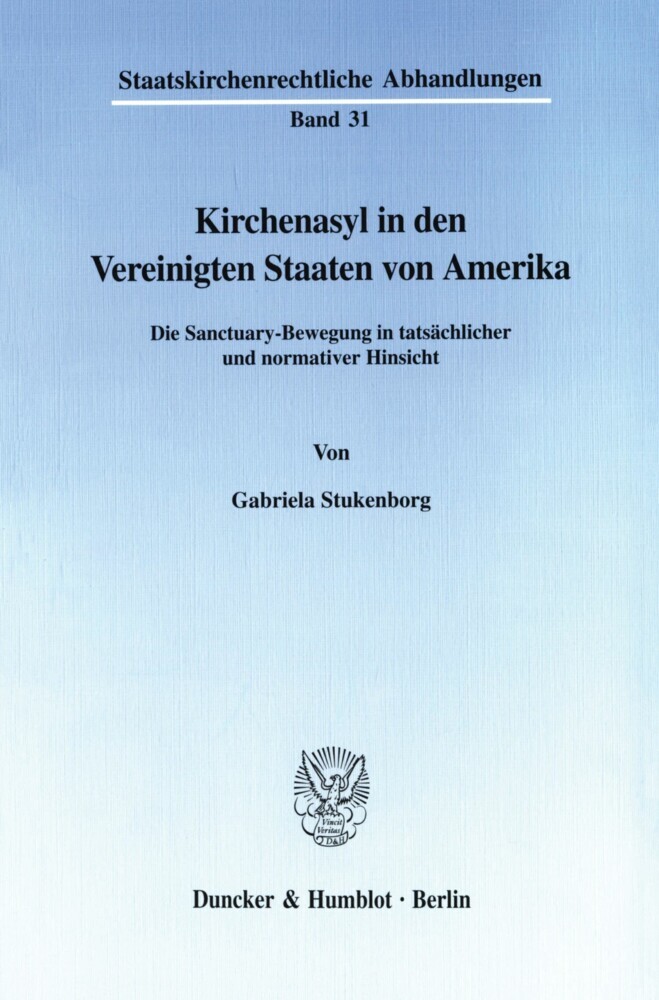 Kirchenasyl in den Vereinigten Staaten von Amerika. main product photo