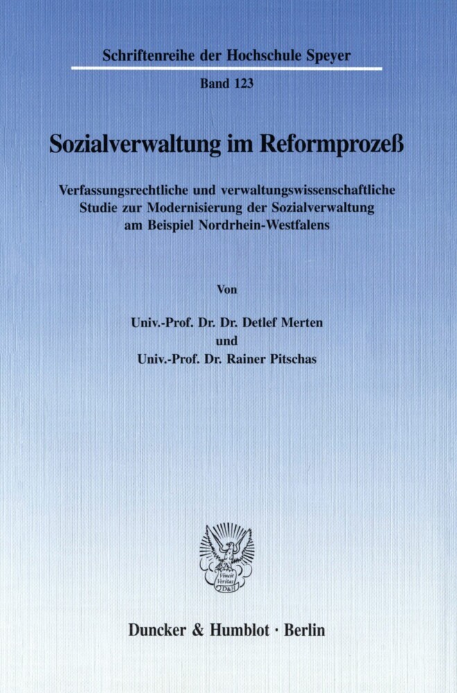 Sozialverwaltung im Reformprozeß. main product photo