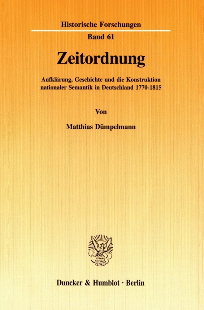 Zeitordnung. main product photo