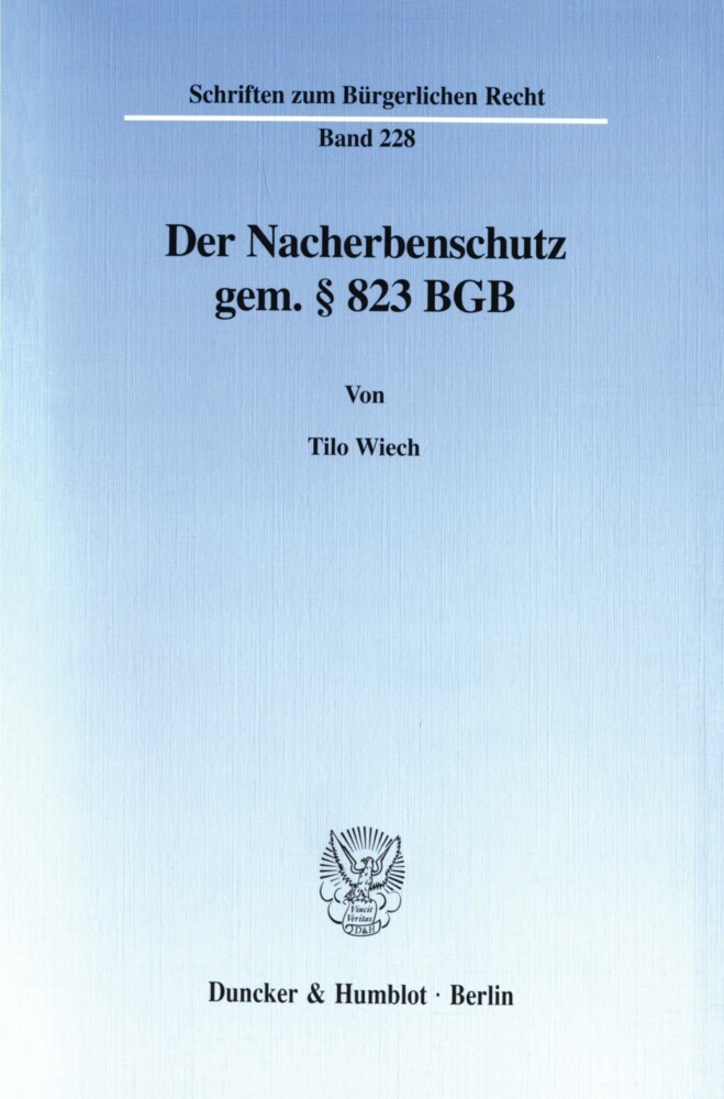 Der Nacherbenschutz gem. 823 BGB. main product photo