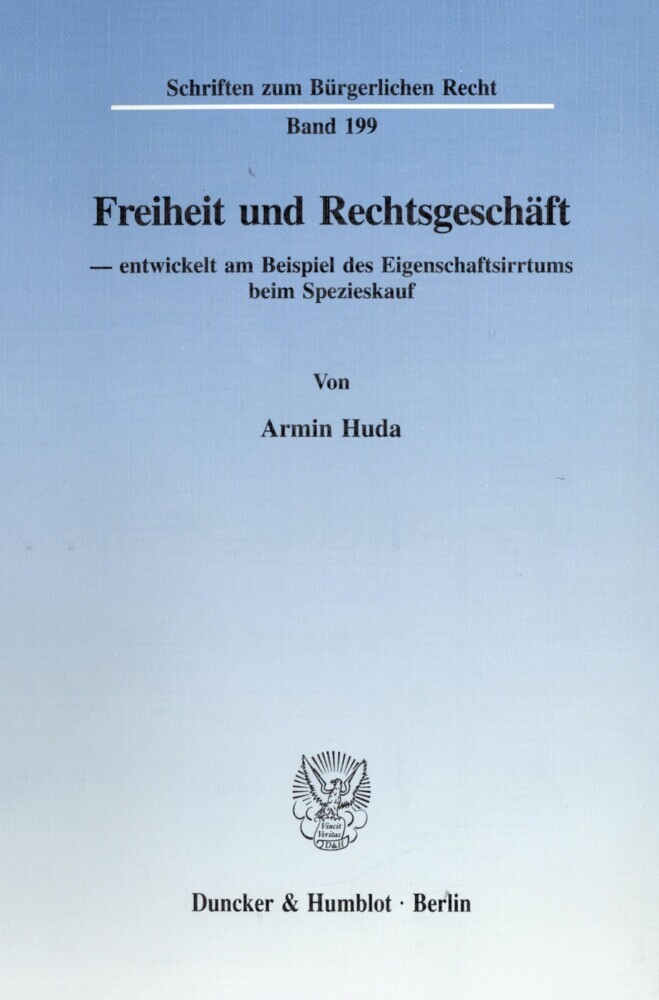Freiheit und Rechtsgeschäft main product photo