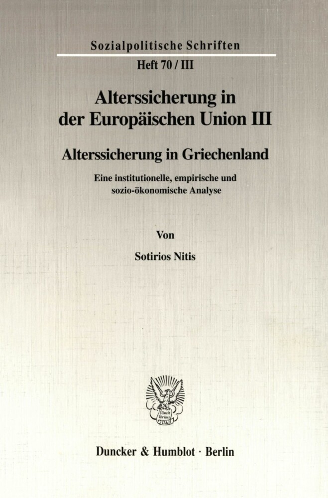 Alterssicherung in der Europäischen Union III. main product photo