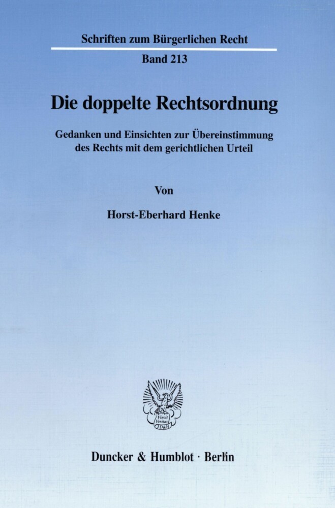 Die doppelte Rechtsordnung. main product photo