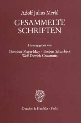 Gesammelte Schriften.