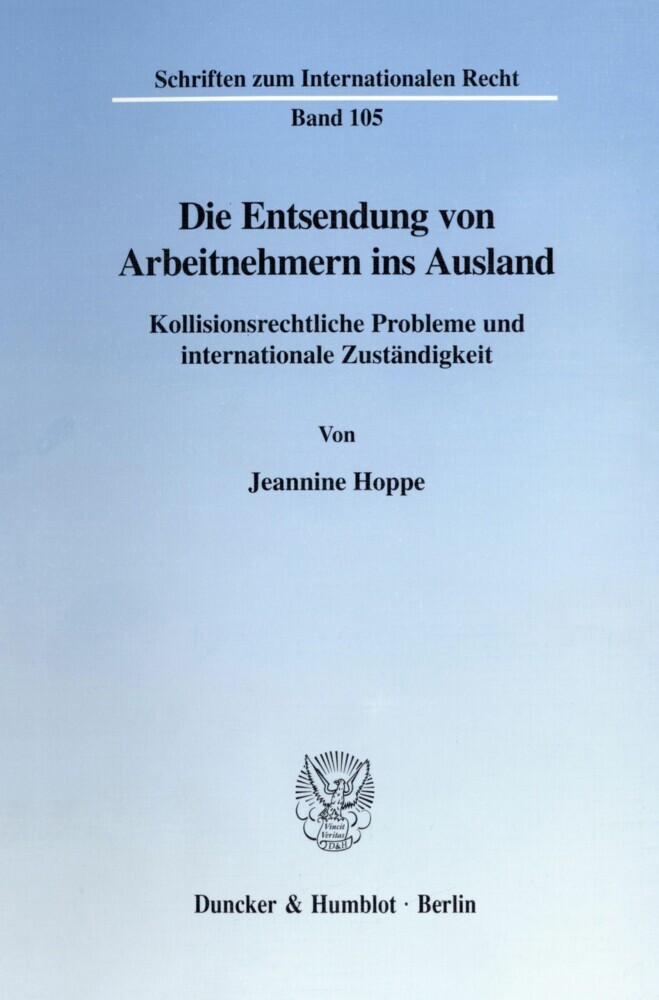 Die Entsendung von Arbeitnehmern ins Ausland. main product photo