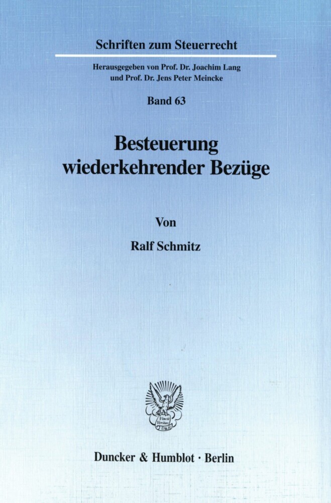 Besteuerung wiederkehrender Bezüge. main product photo