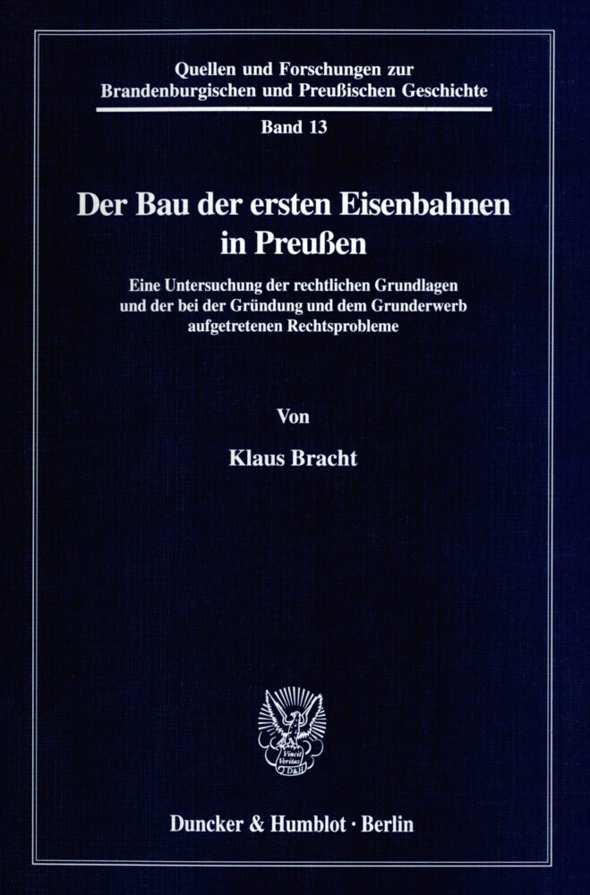 Der Bau der ersten Eisenbahnen in Preußen. main product photo