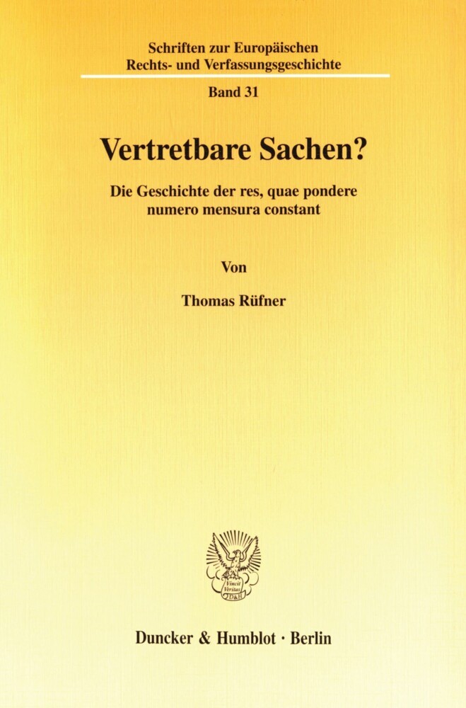 Vertretbare Sachen? main product photo