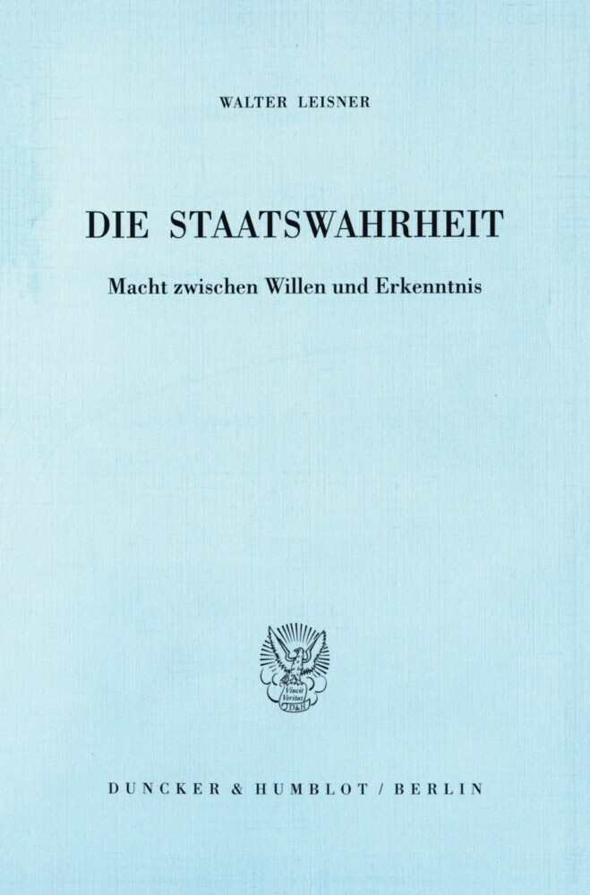 Die Staatswahrheit. main product photo