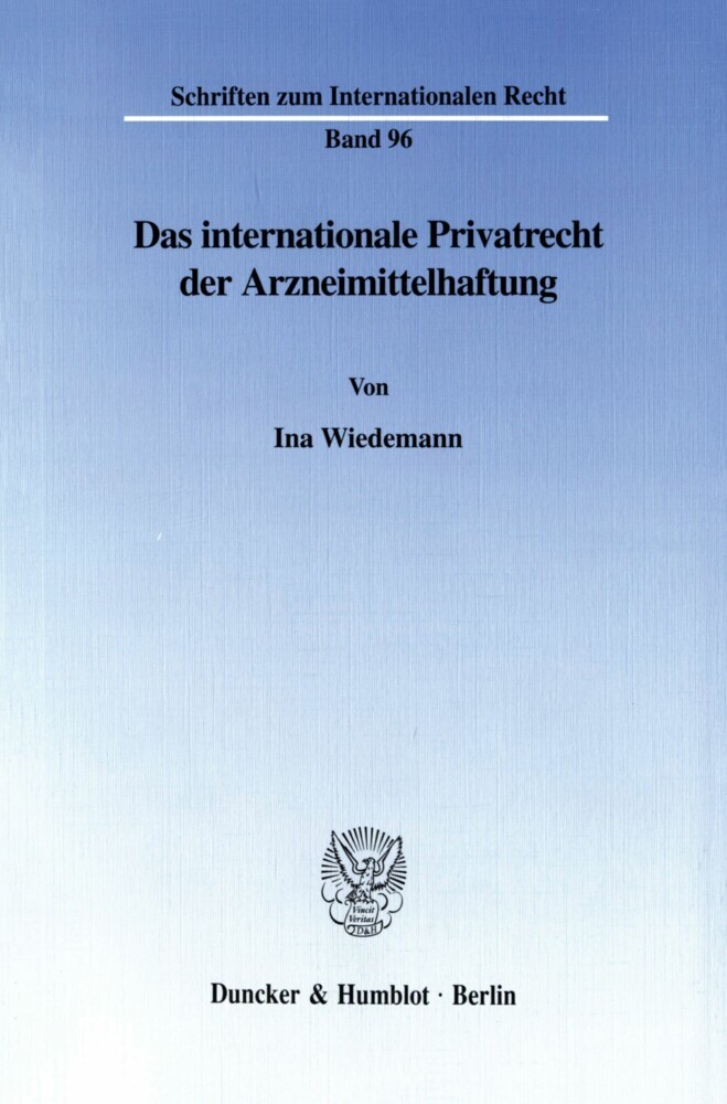 Das internationale Privatrecht der Arzneimittelhaftung. main product photo