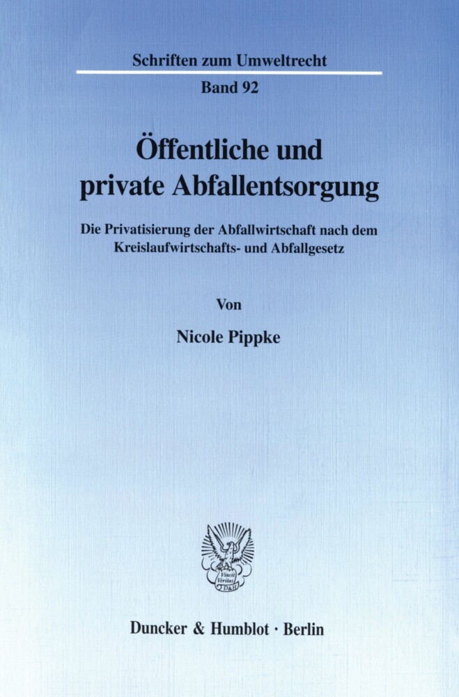 Öffentliche und private Abfallentsorgung. main product photo