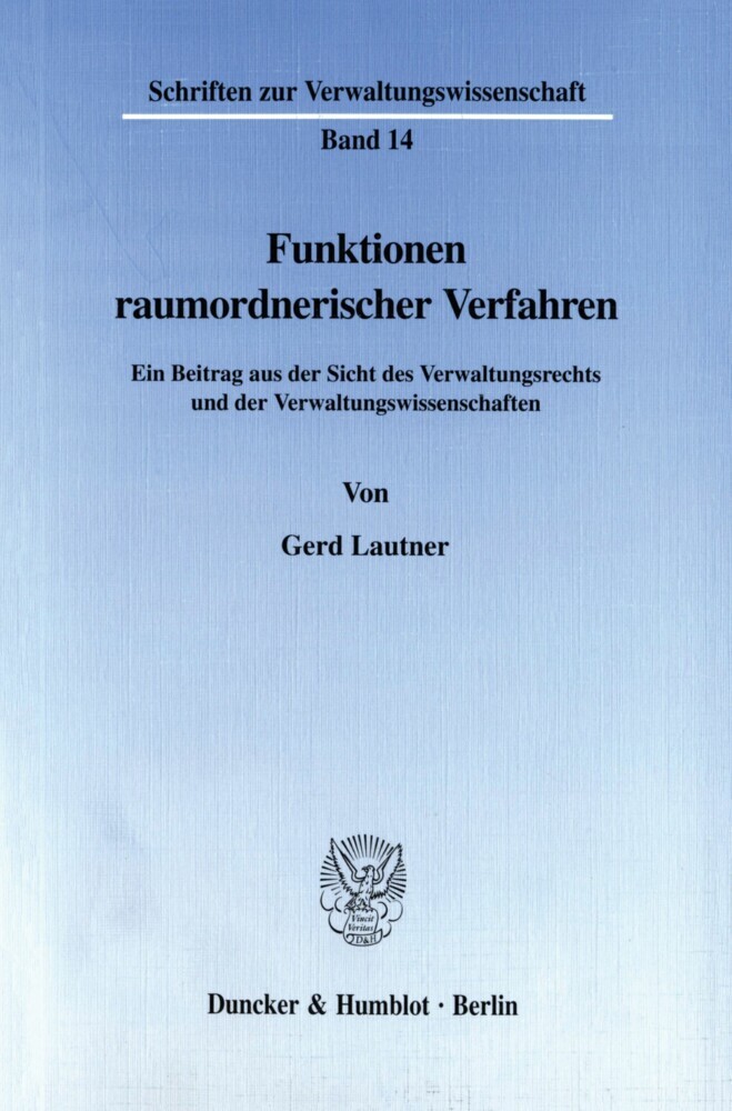 Funktionen raumordnerischer Verfahren. main product photo