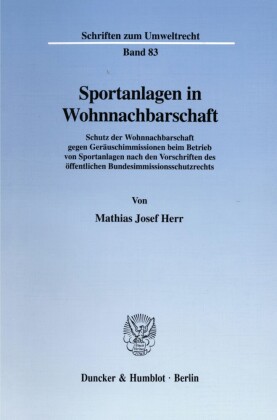 Sportanlagen in Wohnnachbarschaft.