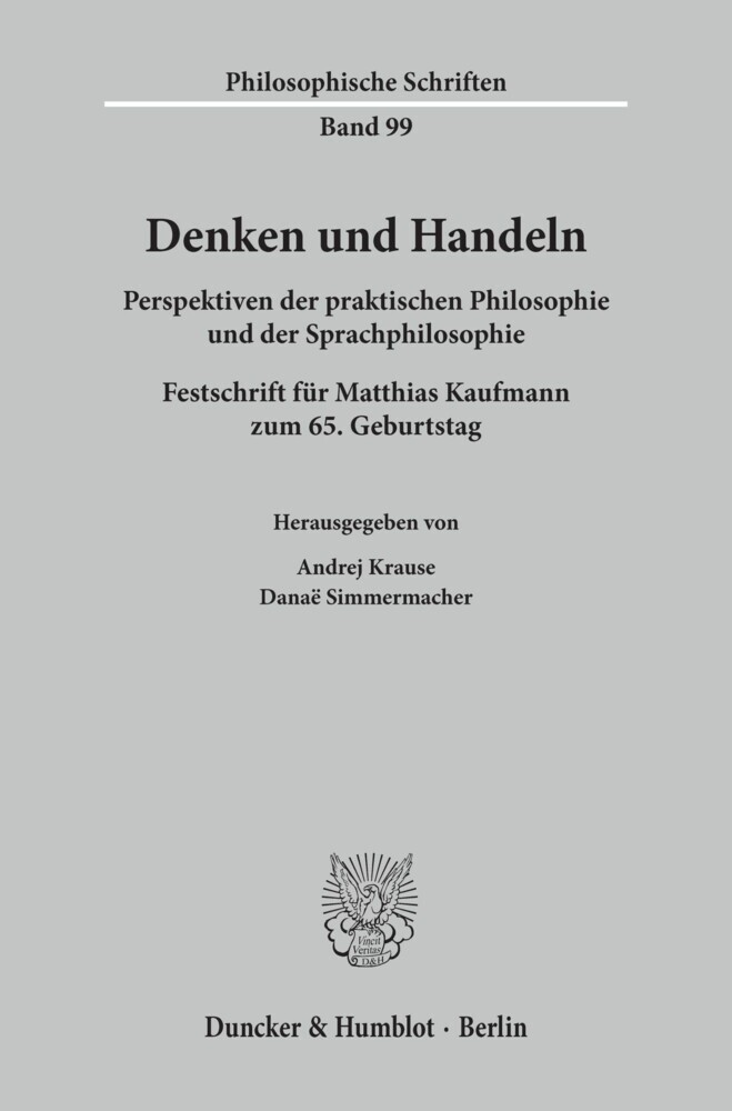 Denken und Handeln. main product photo
