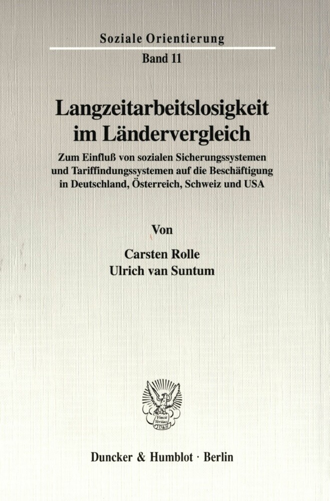 Langzeitarbeitslosigkeit im Ländervergleich. main product photo
