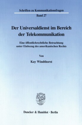 Der Universaldienst im Bereich der Telekommunikation.