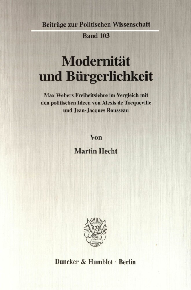 Modernität und Bürgerlichkeit. main product photo