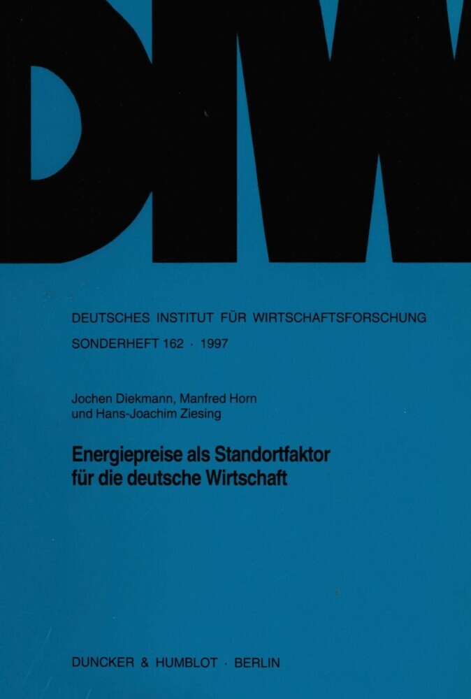 Energiepreise als Standortfaktor für die deutsche Wirtschaft. main product photo