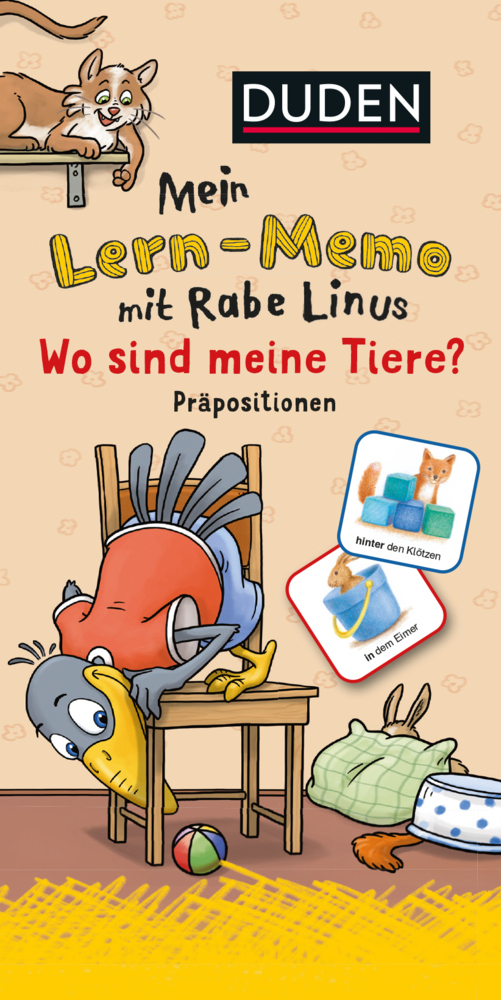 Mein Lern-Memo mit Rabe Linus - Wo sind meine Tiere? main product photo