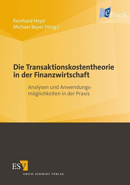 Die Transaktionskostentheorie in der Finanzwirtschaft main product photo