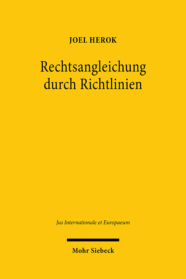 Rechtsangleichung durch Richtlinien main product photo