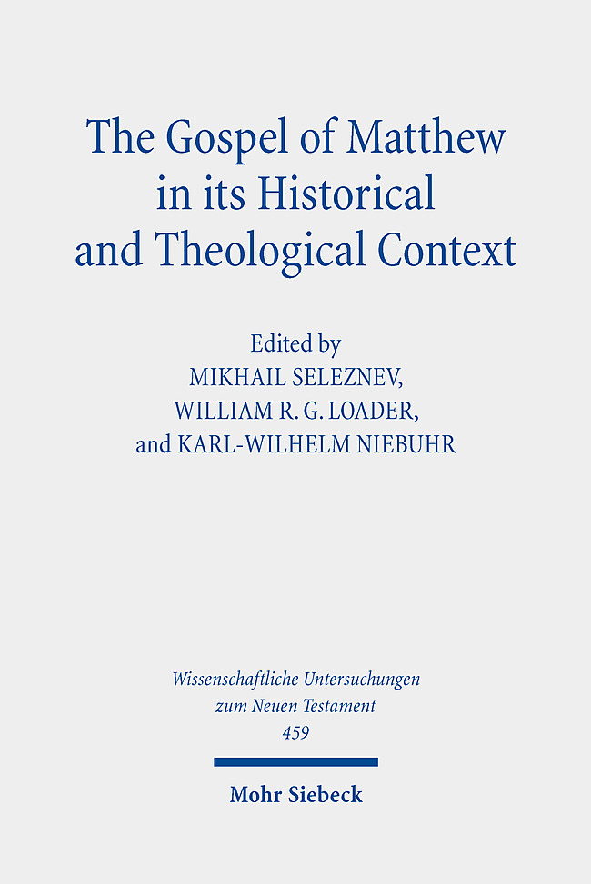 The Gospel of Matthew in its Historical and Theological Context main product photo