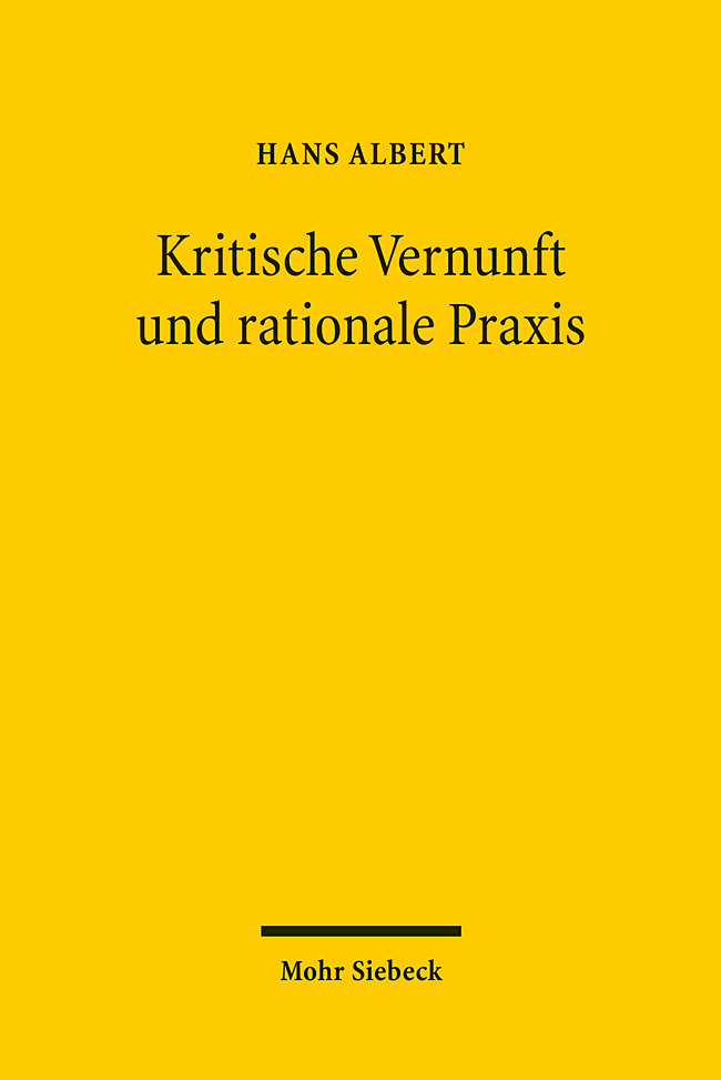 Kritische Vernunft und rationale Praxis main product photo