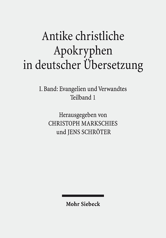 Antike christliche Apokryphen in deutscher Übersetzung main product photo