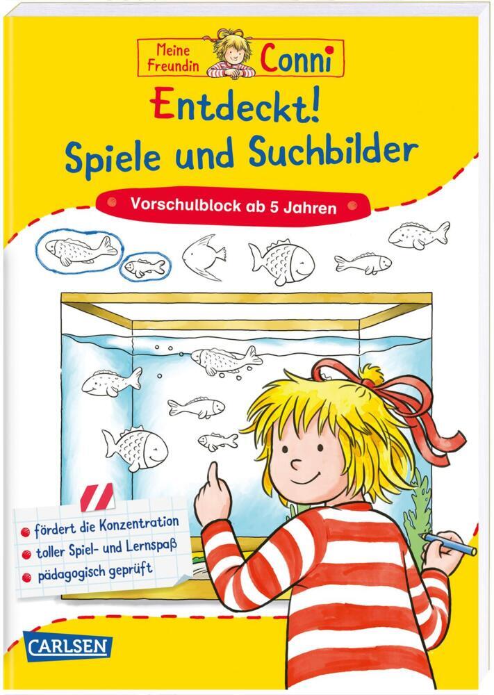 Conni Gelbe Reihe (Beschäftigungsbuch): Entdeckt! Spiele und Suchbilder main product photo