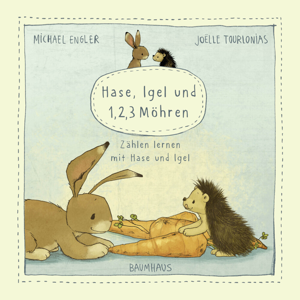 Hase, Igel und 1, 2, 3 Möhren (Pappbilderbuch) main product photo