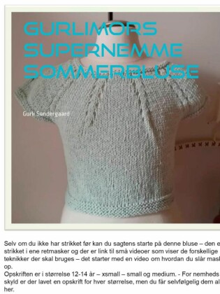 Gurlimors supernemme sommerbluse