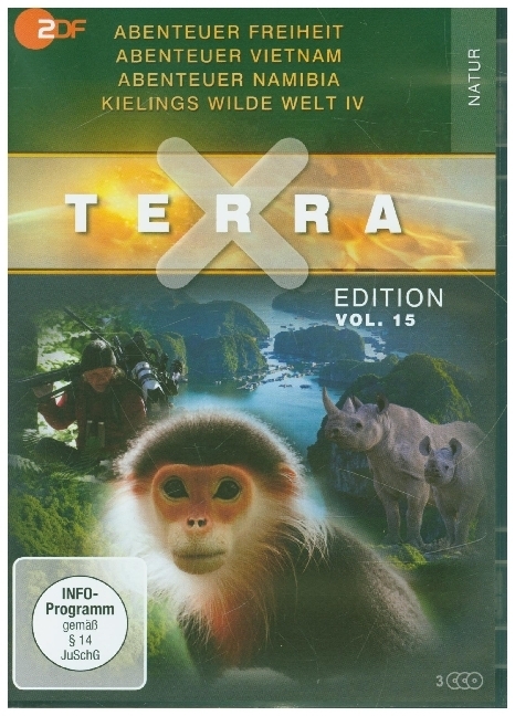 Terra X - Edition - Abenteuer Freiheit / Abenteuer Vietnam / Abenteuer Namibia / Kielings wilde Welt. Vol.15, 3 DVD main product photo