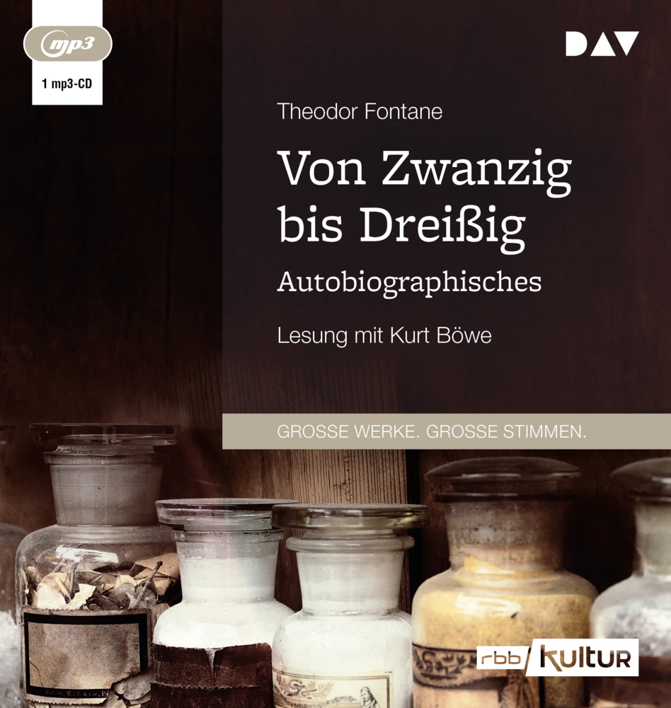 Von Zwanzig bis Dreißig. Autobiographisches, 1 Audio-CD, 1 MP3 main product photo