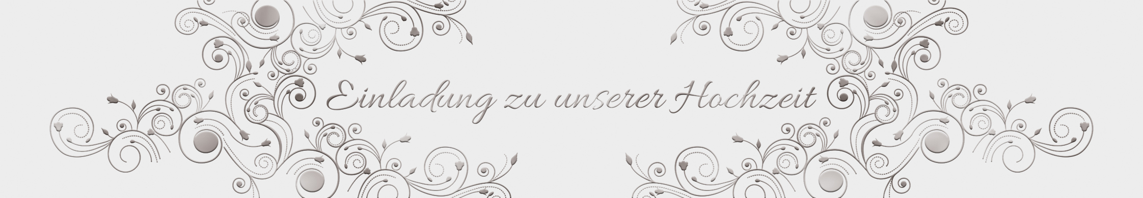 URSUS 5 Banderolen "Einladung zu unserer Hochzeit", weiß/silber main product photo