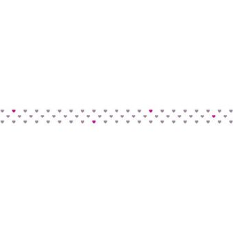 URSUS Masking Tape (Klebeband) "Herzen taupe - pink"