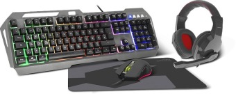 SPEEDLINK LUNERA 4in1 RGB Gaming Set, black - DE layout