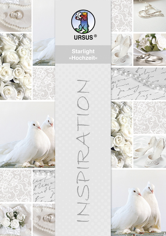 URSUS Starlight "Hochzeit", weiß/silber main product photo