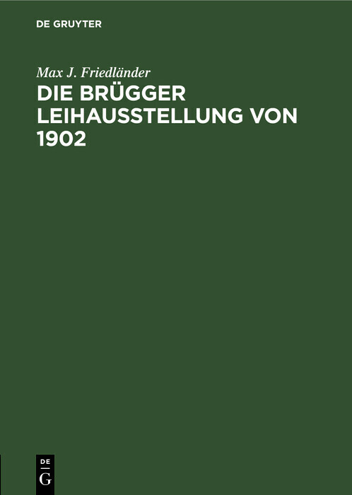 Die Brügger Leihausstellung von 1902 main product photo