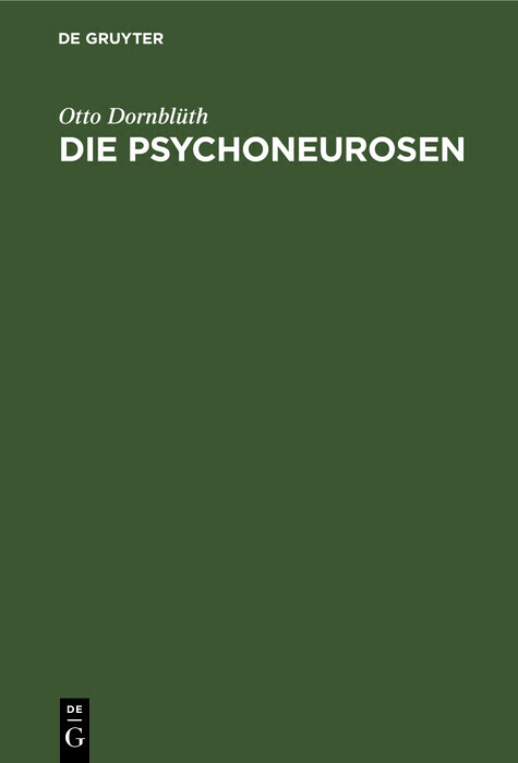 Die Psychoneurosen main product photo