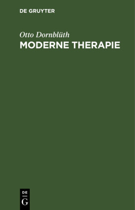 Moderne Therapie