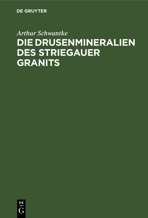 Die Drusenmineralien des Striegauer Granits main product photo
