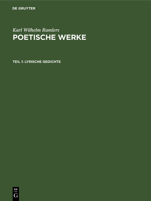 Lyrische Gedichte main product photo