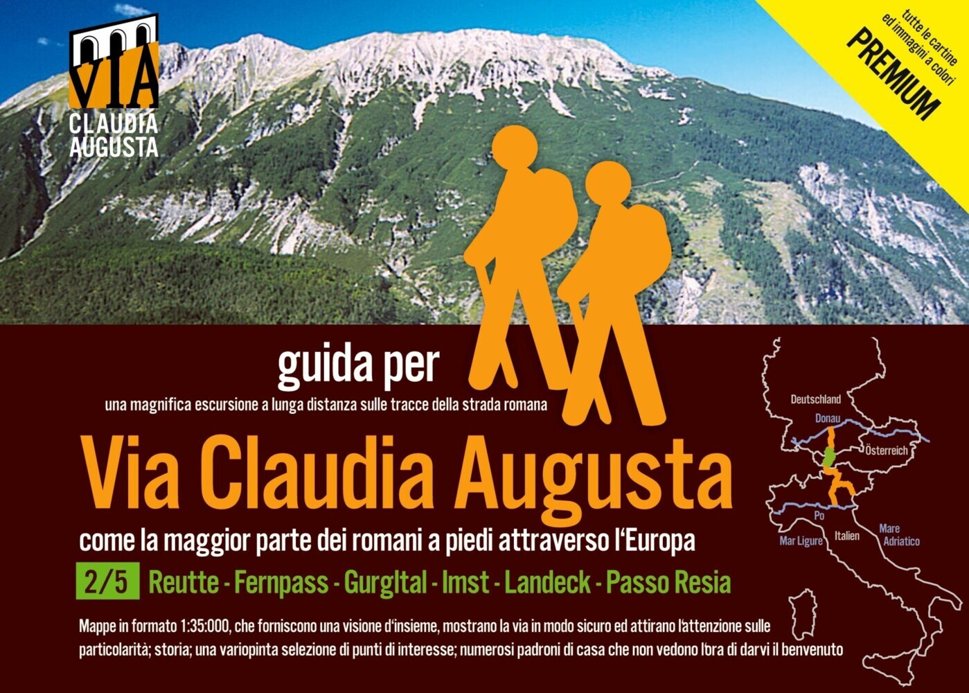 trekking via Claudia Augusta 2/5 Tirol PREMIUM main product photo