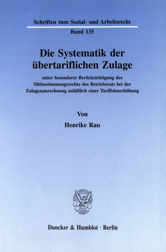 Die Systematik der übertariflichen Zulage main product photo
