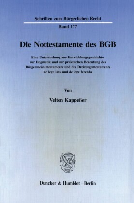 Die Nottestamente des BGB.