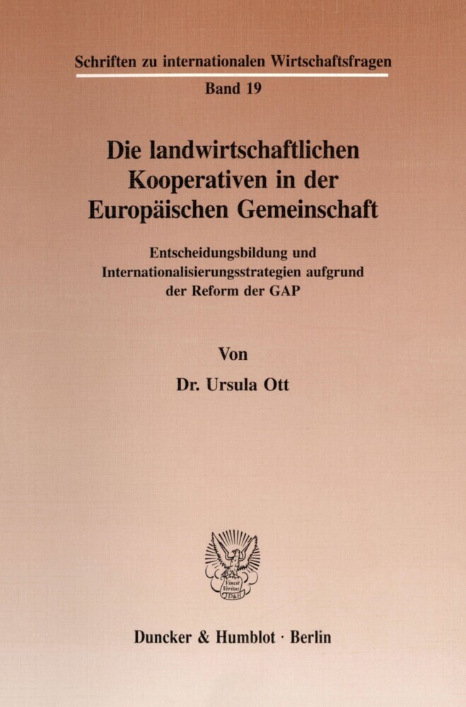 Die landwirtschaftlichen Kooperativen in der Europäischen Gemeinschaft. main product photo